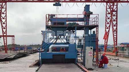 輥道通過式鋼板拋丸機(jī)用在哪些行業(yè)？