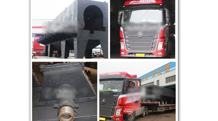 發(fā)往四川眉山Q698型大型輥道通過式拋丸清理機(jī)裝車發(fā)貨現(xiàn)場(chǎng)